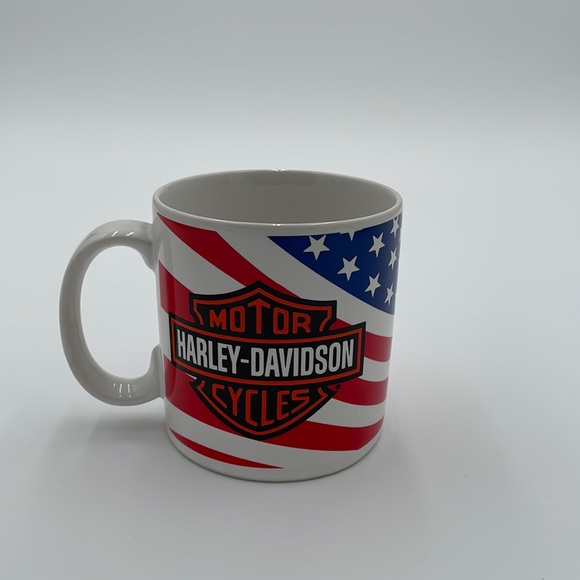Retro Harley Davidson Live to Ride, Ride to Live Ceramic Coffee Cup Biker Mug - Picture 2 of 9